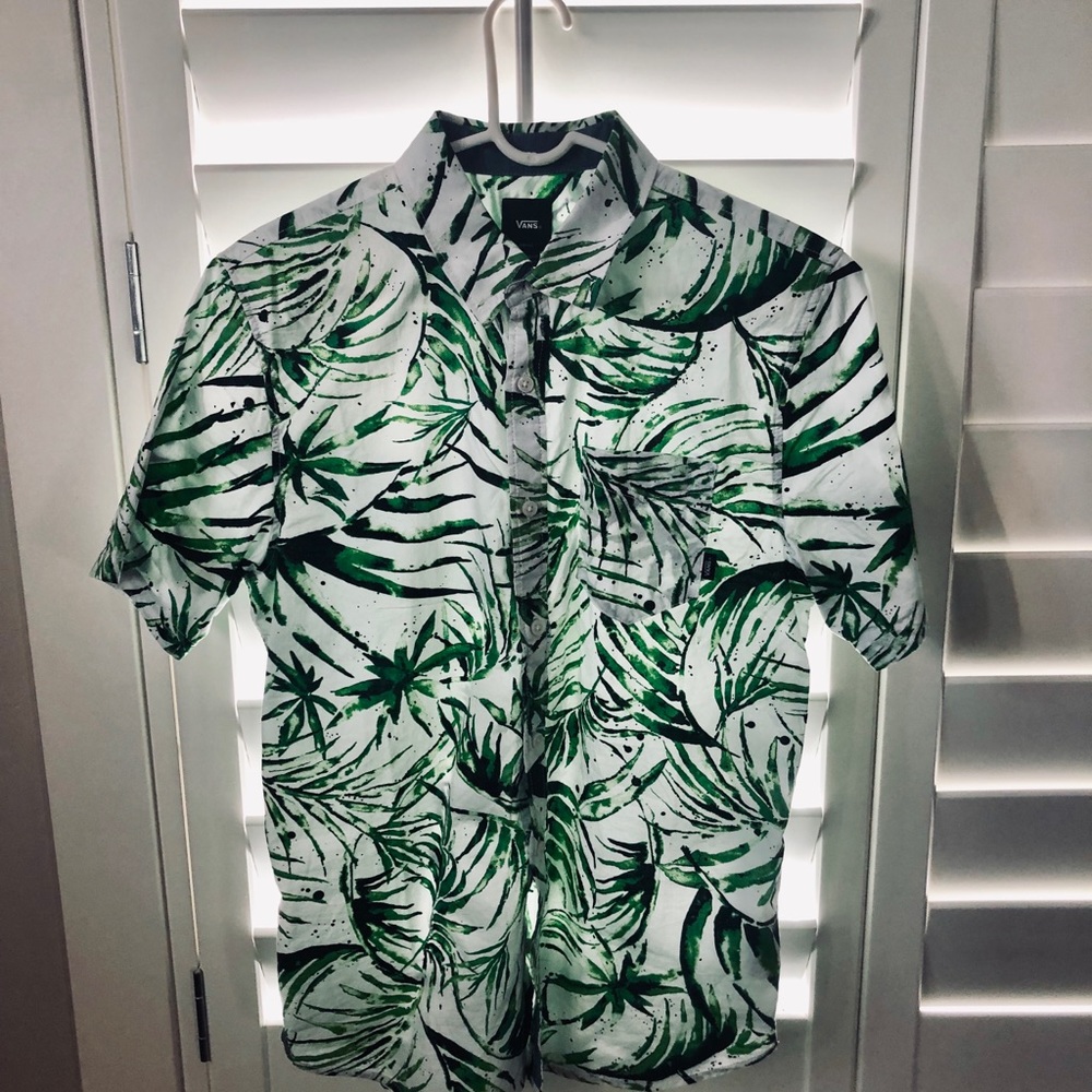 Vans Floral Hawaiian And Palm Polo! 2 FOR 20!